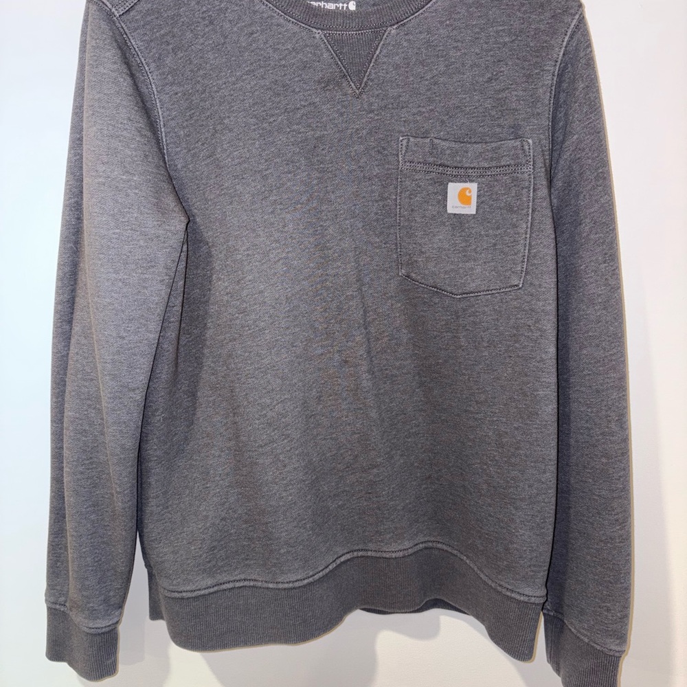 Carhartt Men's Gray Crewneck Sweater
